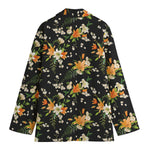 Spring Lily Flowers Pattern Print Women's Blazer
