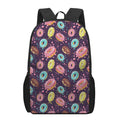 Sprinkles Donut Pattern Print 17 Inch Backpack