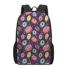 Sprinkles Donut Pattern Print 17 Inch Backpack