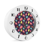 Sprinkles Donut Pattern Print Alarm Clock