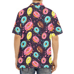 Sprinkles Donut Pattern Print Aloha Shirt