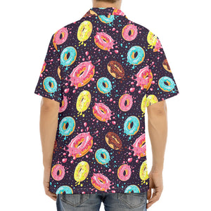 Sprinkles Donut Pattern Print Aloha Shirt