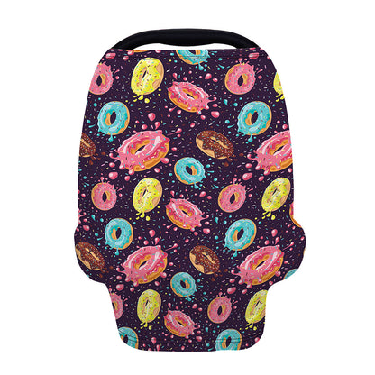 Sprinkles Donut Pattern Print Baby Seat Cover