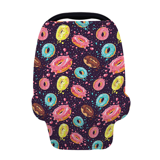 Sprinkles Donut Pattern Print Baby Seat Cover