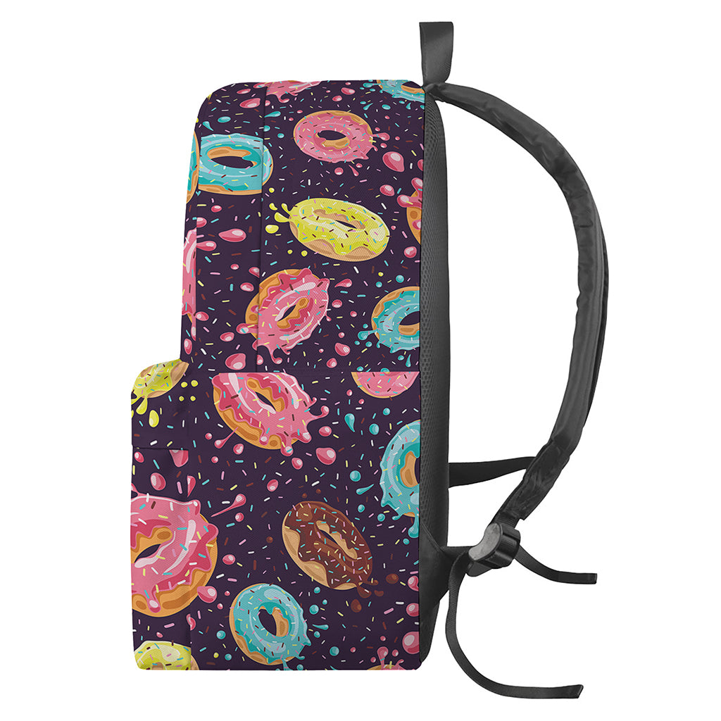 Sprinkles Donut Pattern Print Backpack