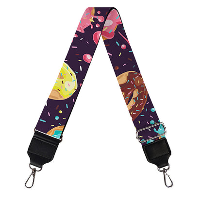 Sprinkles Donut Pattern Print Bag Strap