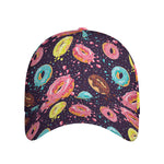 Sprinkles Donut Pattern Print Baseball Cap