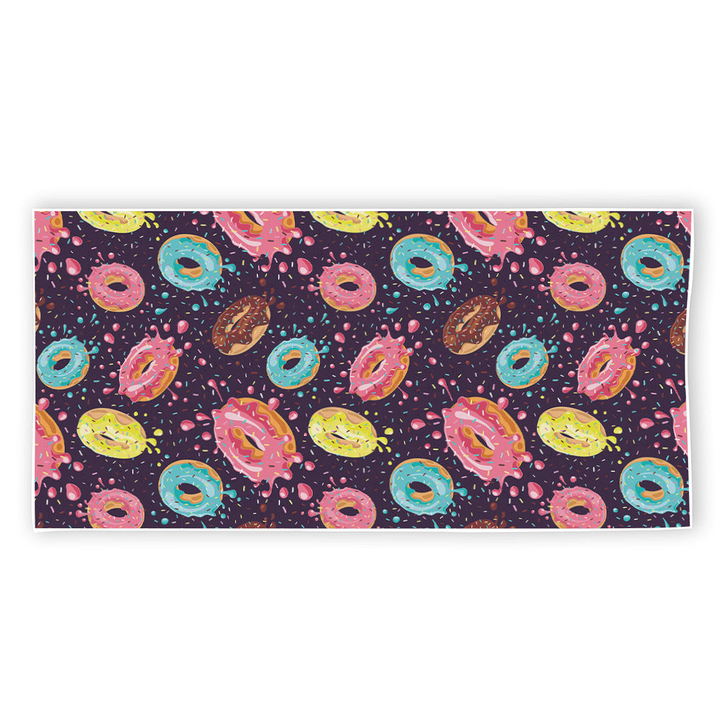 Sprinkles Donut Pattern Print Beach Towel