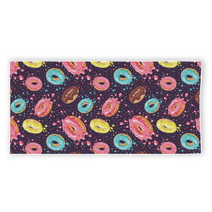 Sprinkles Donut Pattern Print Beach Towel