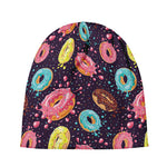 Sprinkles Donut Pattern Print Beanie