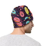 Sprinkles Donut Pattern Print Beanie