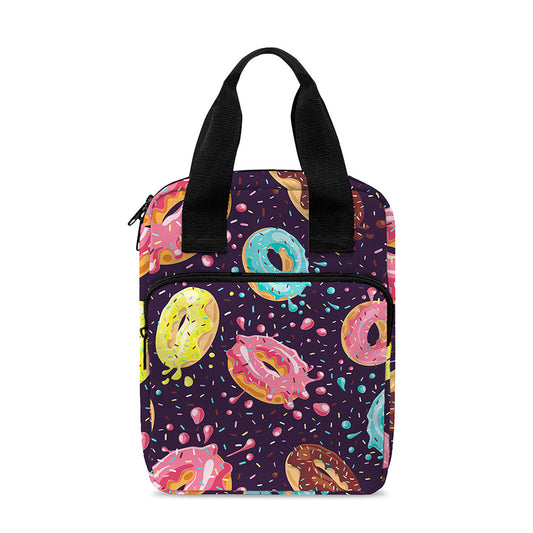Sprinkles Donut Pattern Print Bible Tote Bag