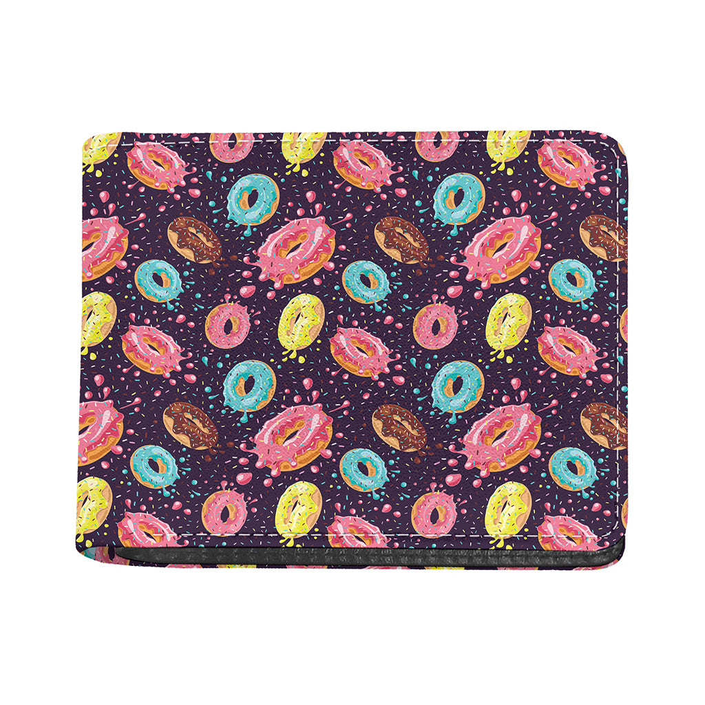 Sprinkles Donut Pattern Print Bifold Wallet