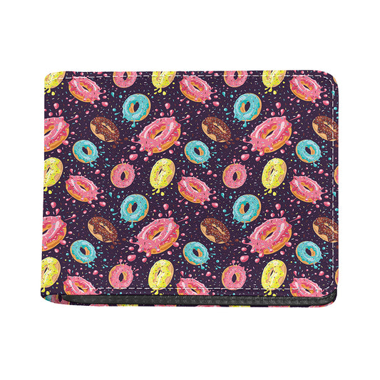 Sprinkles Donut Pattern Print Bifold Wallet