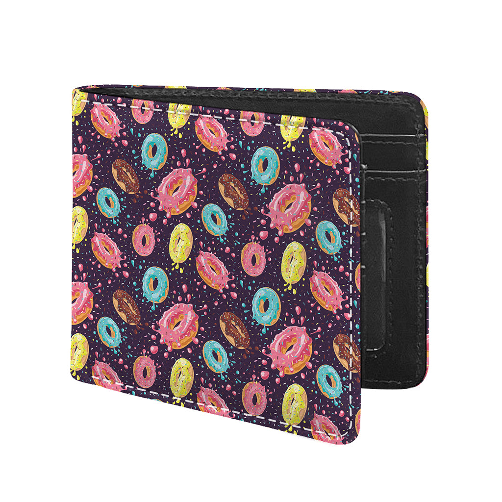 Sprinkles Donut Pattern Print Bifold Wallet
