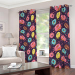 Sprinkles Donut Pattern Print Blackout Grommet Curtains