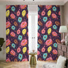 Sprinkles Donut Pattern Print Blackout Pencil Pleat Curtains