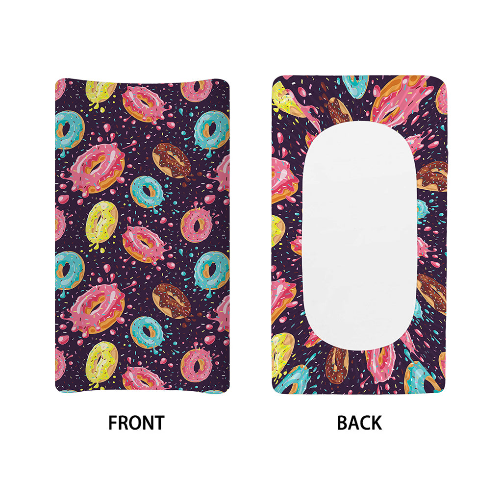 Sprinkles Donut Pattern Print Changing Pad Cover