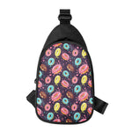 Sprinkles Donut Pattern Print Chest Bag