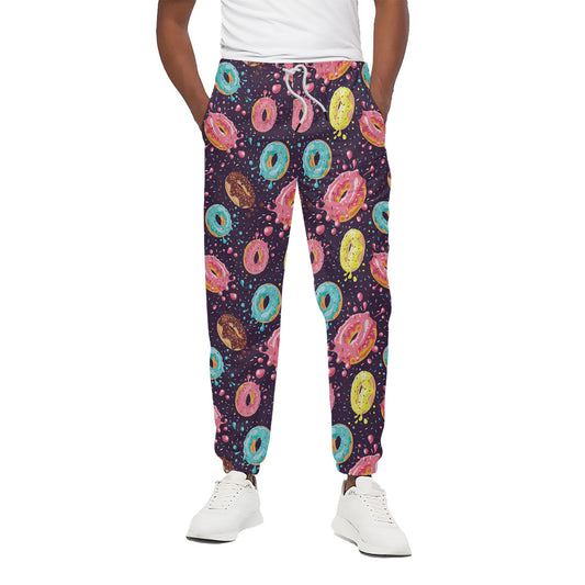 Sprinkles Donut Pattern Print Cotton Pants