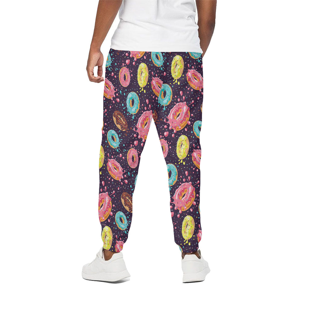 Sprinkles Donut Pattern Print Cotton Pants