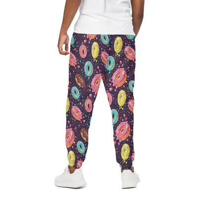 Sprinkles Donut Pattern Print Cotton Pants