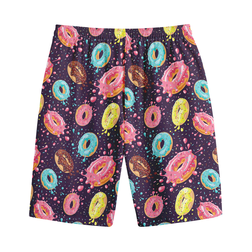 Sprinkles Donut Pattern Print Cotton Shorts