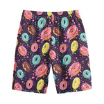 Sprinkles Donut Pattern Print Cotton Shorts