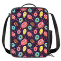 Sprinkles Donut Pattern Print Crossbody Lunch Bag