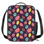 Sprinkles Donut Pattern Print Crossbody Lunch Bag