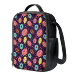Sprinkles Donut Pattern Print Crossbody Lunch Bag