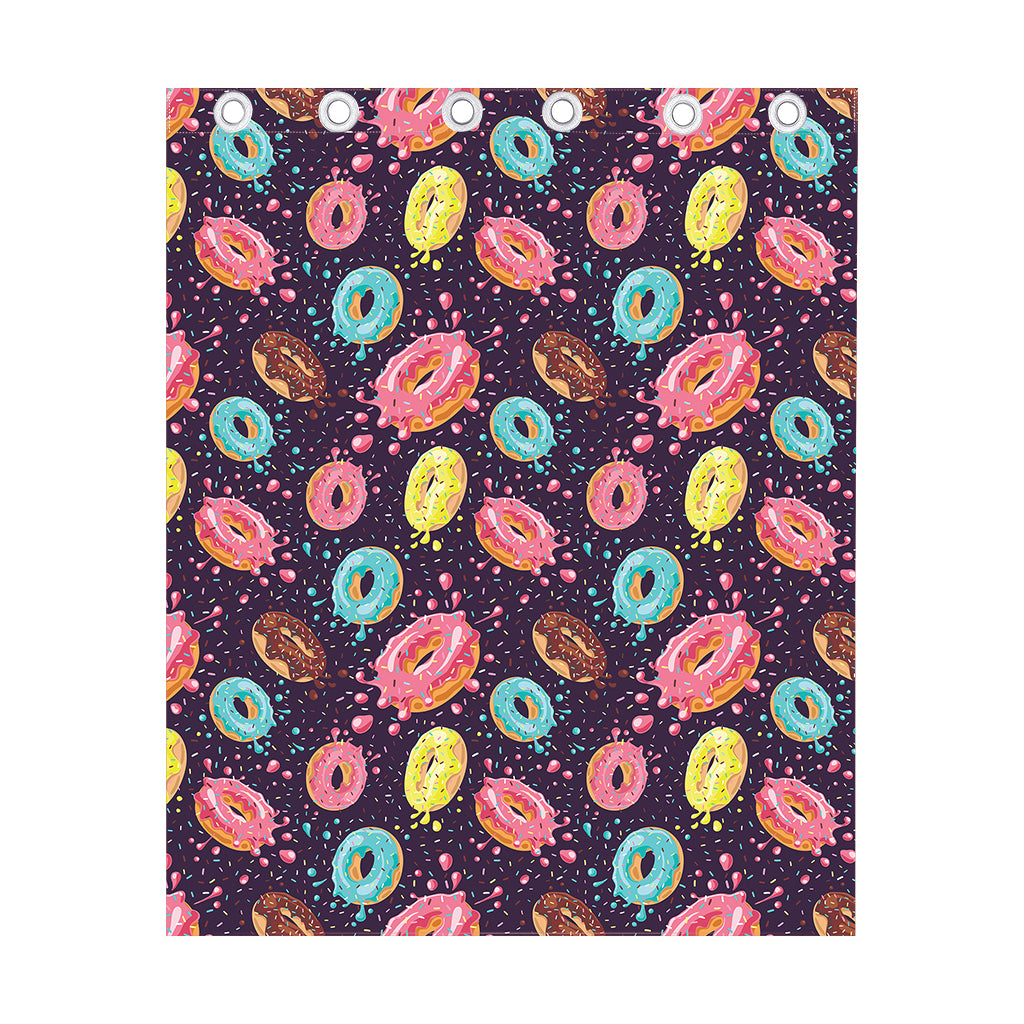 Sprinkles Donut Pattern Print Curtain