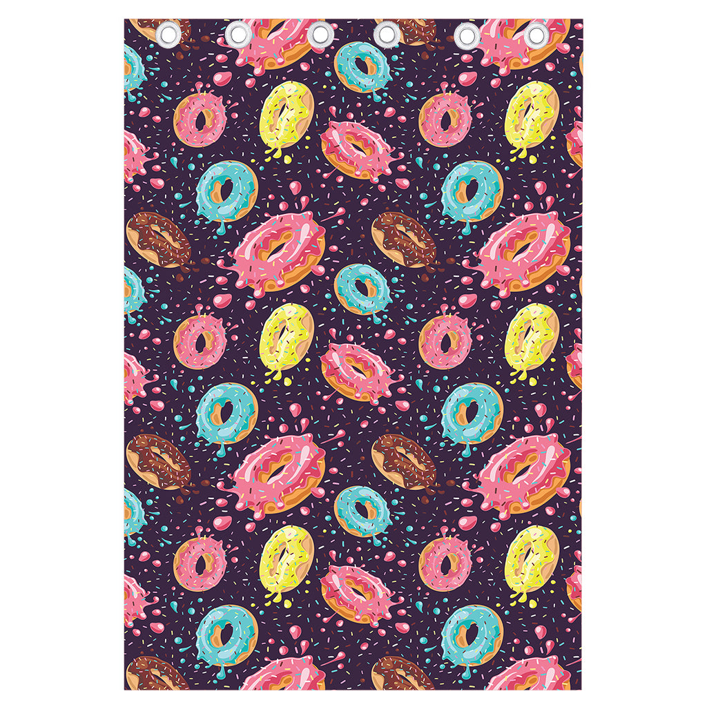 Sprinkles Donut Pattern Print Curtain