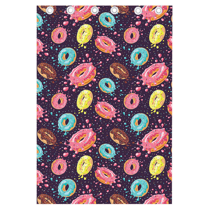 Sprinkles Donut Pattern Print Curtain