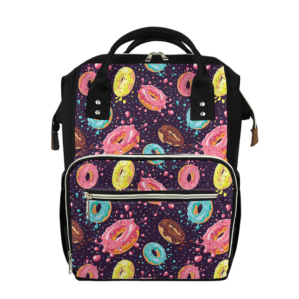 Sprinkles Donut Pattern Print Diaper Bag