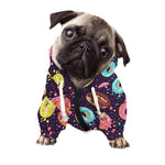 Sprinkles Donut Pattern Print Dog Zip Up Hoodie