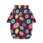 Sprinkles Donut Pattern Print Dog Zip Up Hoodie