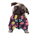 Sprinkles Donut Pattern Print Dog Zip Up Jacket