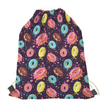 Sprinkles Donut Pattern Print Drawstring Bag