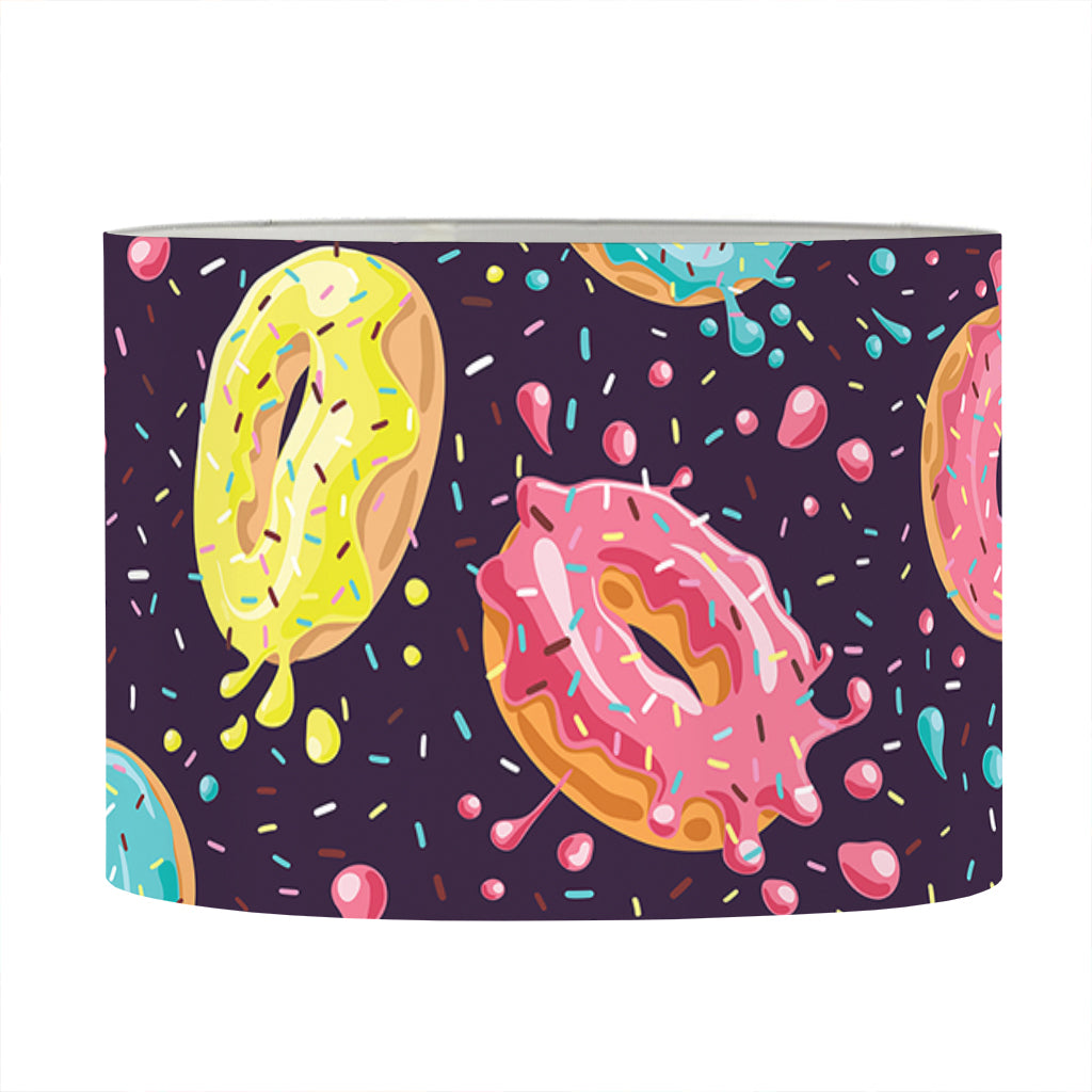 Sprinkles Donut Pattern Print Drum Lamp Shade