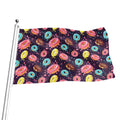 Sprinkles Donut Pattern Print Flag