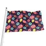 Sprinkles Donut Pattern Print Flag