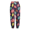 Sprinkles Donut Pattern Print Fleece Lined Knit Pants