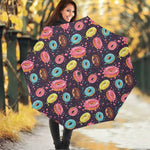 Sprinkles Donut Pattern Print Foldable Umbrella