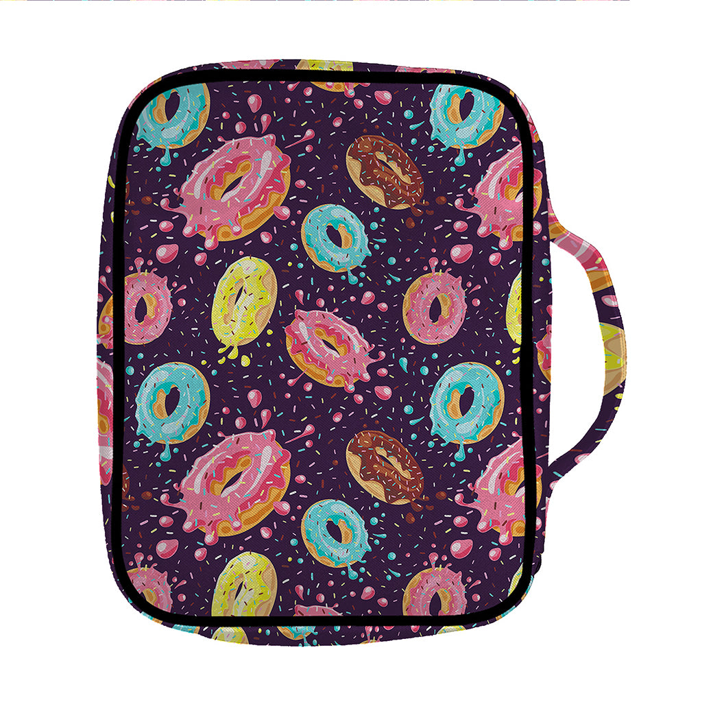 Sprinkles Donut Pattern Print Front Pocket Bible Bag