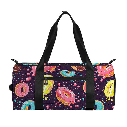Sprinkles Donut Pattern Print Gym Bag