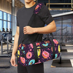Sprinkles Donut Pattern Print Gym Bag