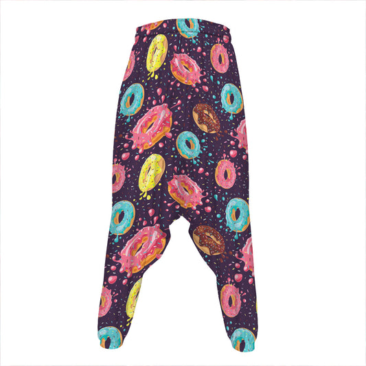 Sprinkles Donut Pattern Print Hammer Pants