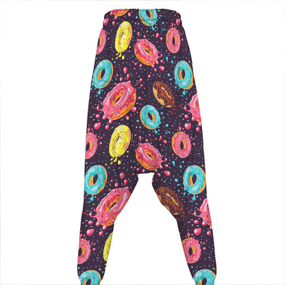 Sprinkles Donut Pattern Print Hammer Pants