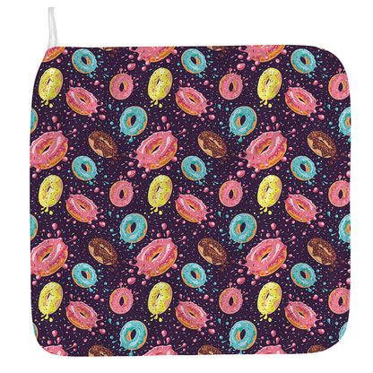 Sprinkles Donut Pattern Print Hand Towel